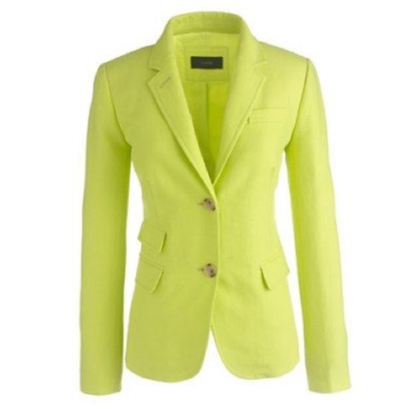 J. Crew Jackets & Blazers - J. Crew Lime Schoolboy Blazer